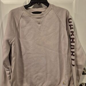 Carhartt Women's Light Purple Crewneck Sweater Sleeve Tag 1X